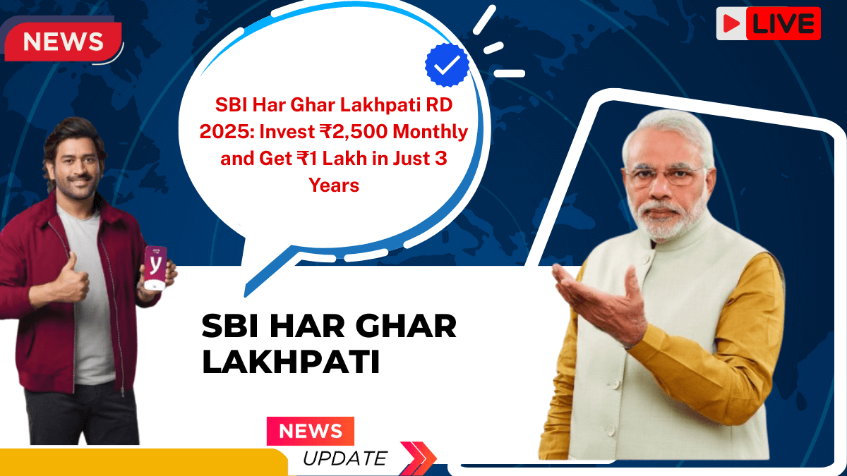 SBI Har Ghar Lakhpati Invest ₹2,500 Monthly and Get ₹1 Lakh
